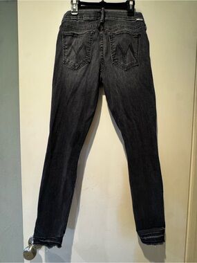 MOTHER Undone Hem Looker Ankle Jeans Size 27